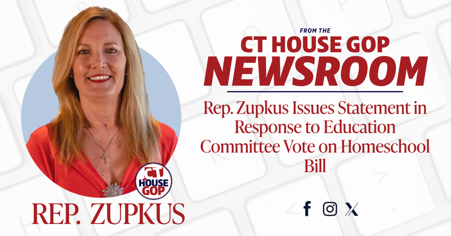 Rep. Zupkus Issues Statement in Response to Education Committee Vote on Homeschool Bill